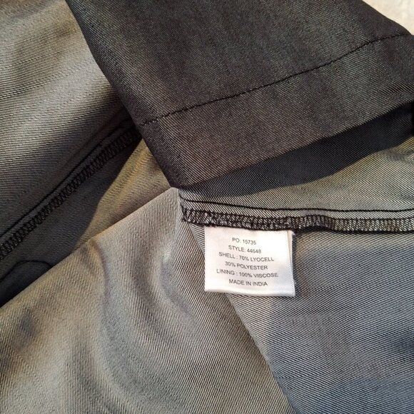 Nasty Gal Midi Dress Button Front Sz S Strappy Back Preppy Academia Retro Work - Picture 12 of 16